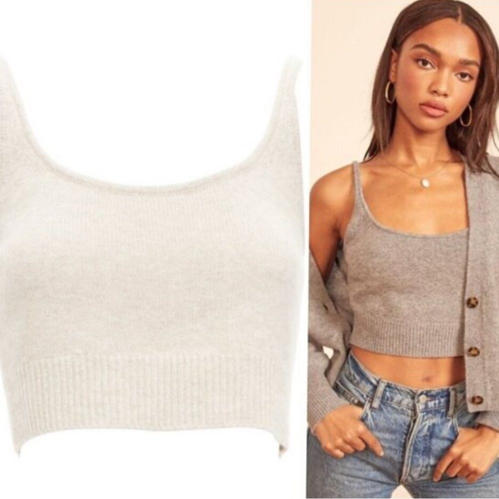 Reformation Cr Cashmere Cami Top